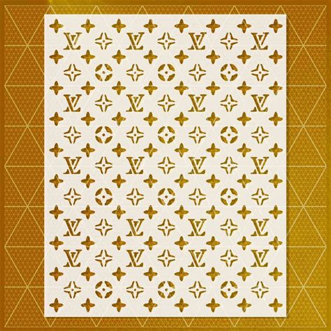 louis vuitton pattern outline|Louis Vuitton pattern template.